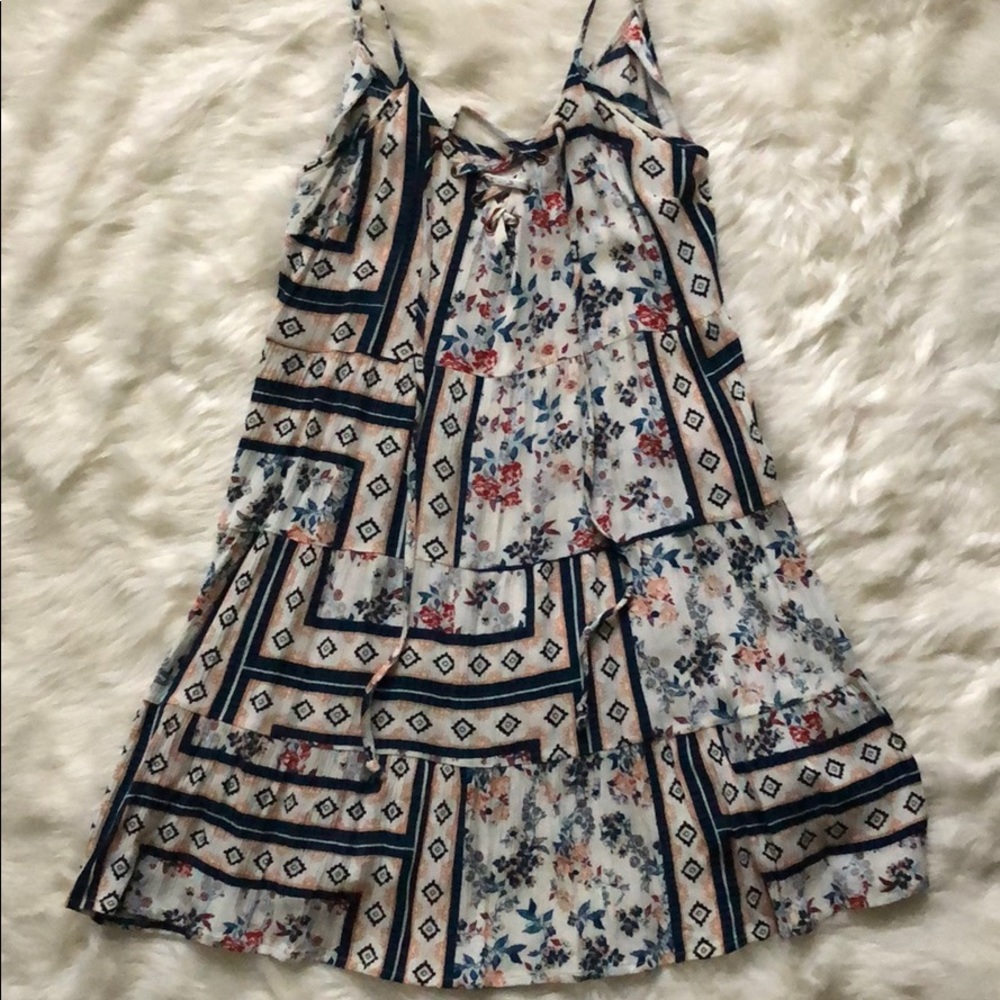 Patterned skater dress